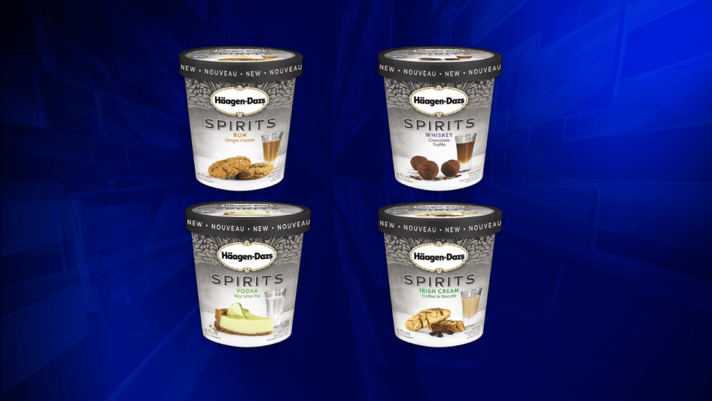 Haagen-Dazs alcohol ice cream